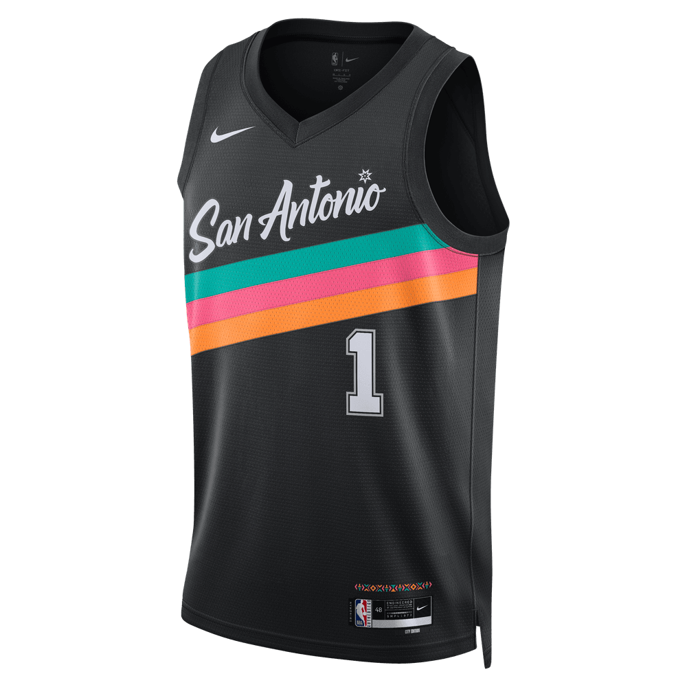 Victor Wembanyama San Antonio Spurs City Edition Men's Nike NBA Swingman Jersey 'Black'