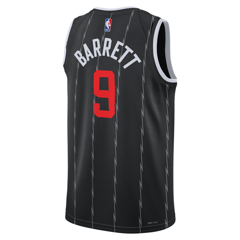 RJ Barrett Toronto Raptors City Edition Men's Nike NBA Swingman Jersey 'Black'