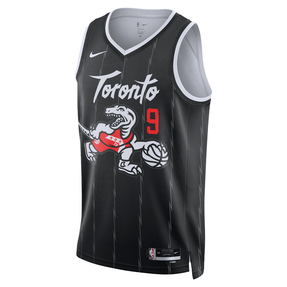 RJ Barrett Toronto Raptors City Edition Men's Nike NBA Swingman Jersey 'Black'
