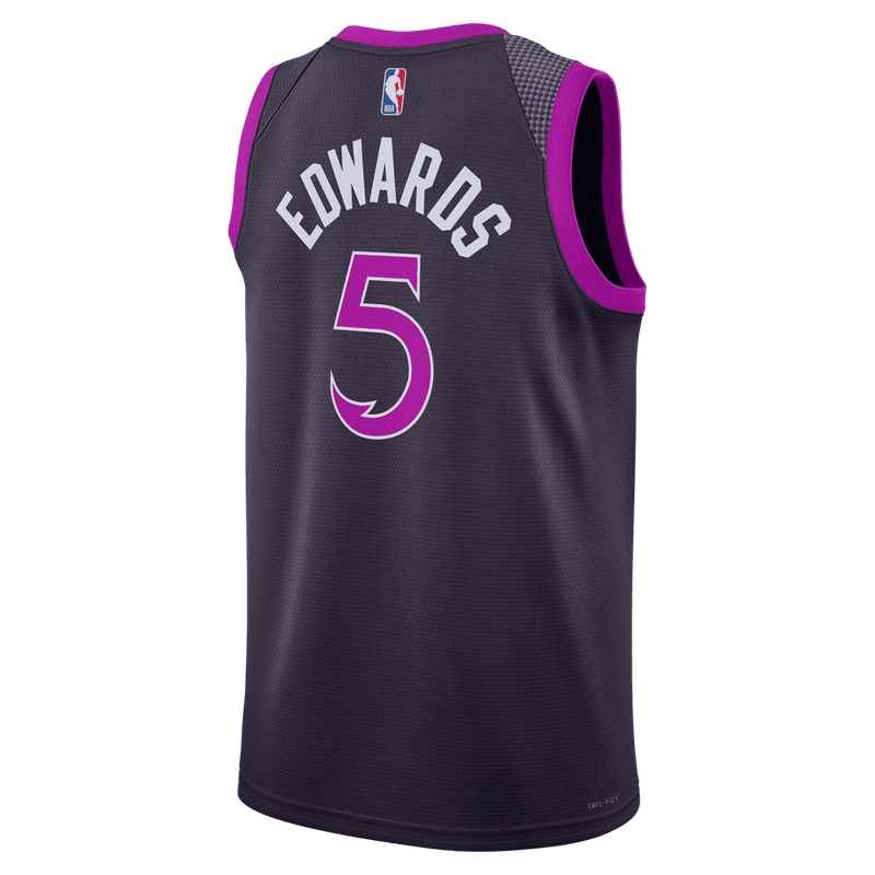 Anthony Edwards Minnesota Timberwolves City Edition Men's Nike NBA Swingman Jersey 'Purple'