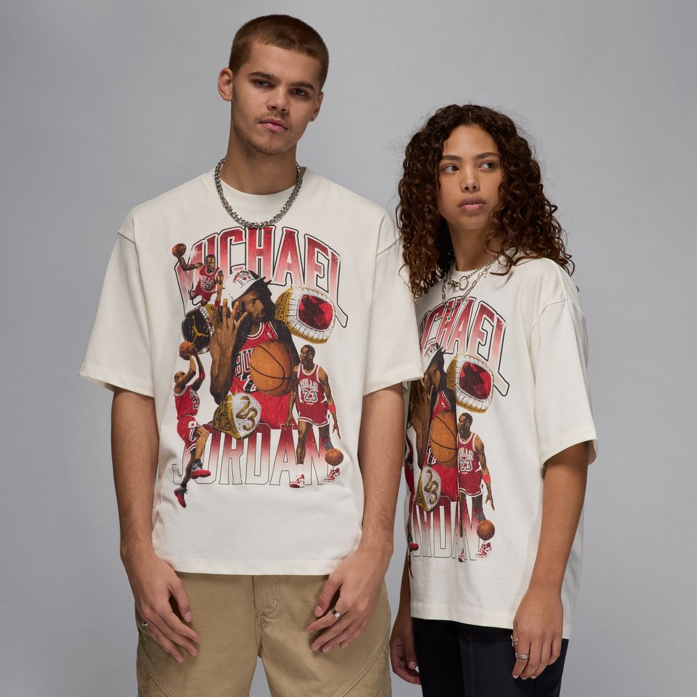 Jordan Flight Essentials Men's Oversized T-Shirt 'Sail/Red'