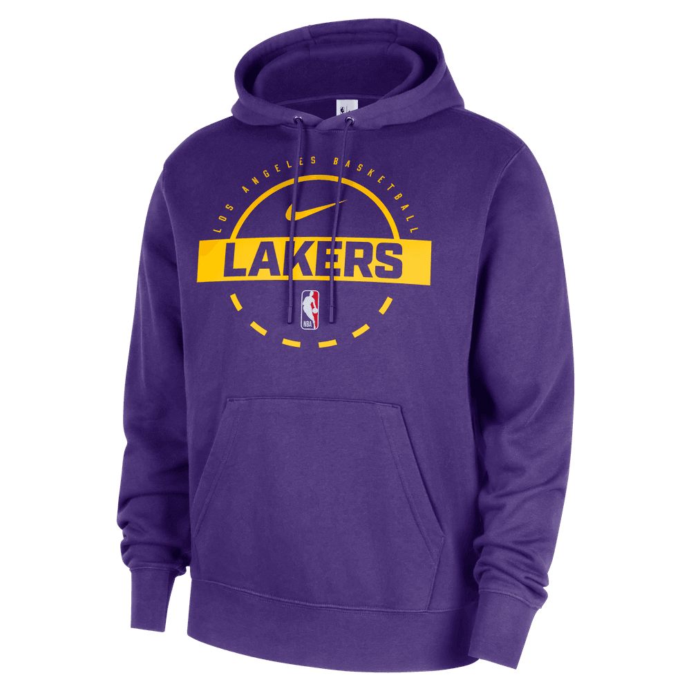 Los Angeles Lakers Club Men's Nike NBA Practice Pullover Hoodie 'Purple'
