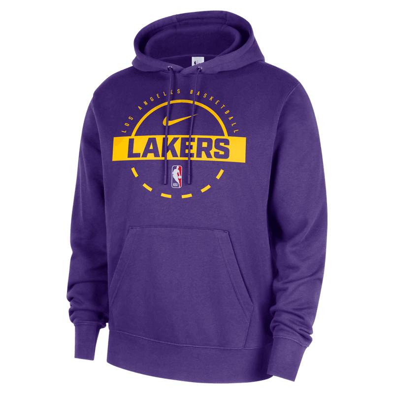 Los Angeles Lakers Club Men's Nike NBA Practice Pullover Hoodie 'Purple'