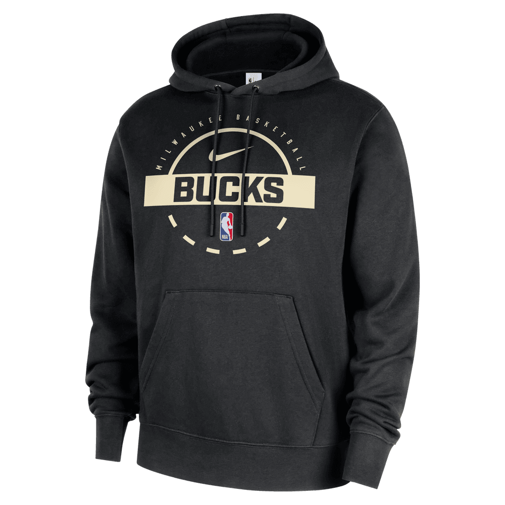 Milwaukee Bucks Club Men's Nike NBA Practice Pullover Hoodie 'Black'