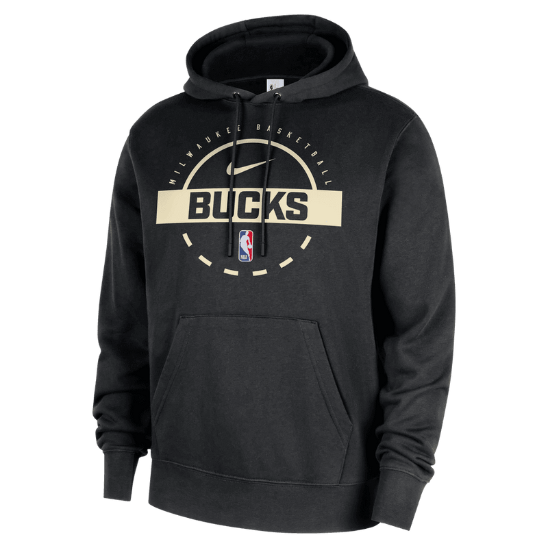 Milwaukee Bucks Club Men's Nike NBA Practice Pullover Hoodie 'Black'