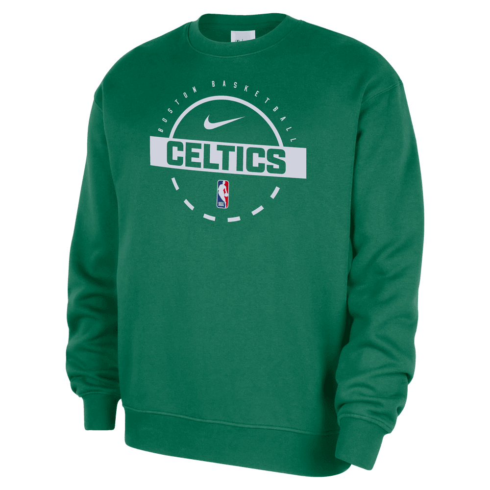 Boston Celtics Club Men's Nike Basketball Practice Fleece Crew 'Clover'