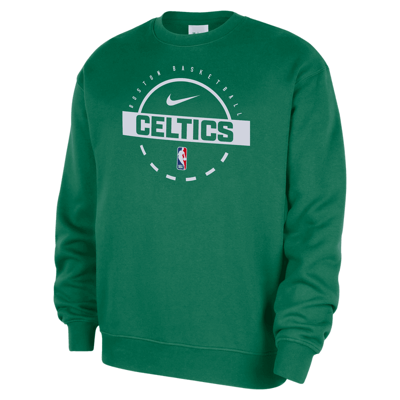 Boston Celtics Club Men's Nike Basketball Practice Fleece Crew 'Clover'