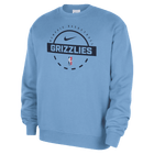 Memphis Grizzlies Club Men's Nike Basketball Practice Fleece Crew 'Light Blue'