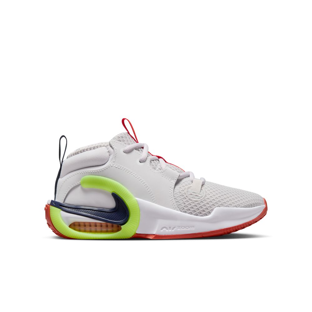 Nike Air Zoom Crossover 2 SE Big Kids' Basketball Shoes (GS) 'Vast Grey/Obsidian/Picante Red'