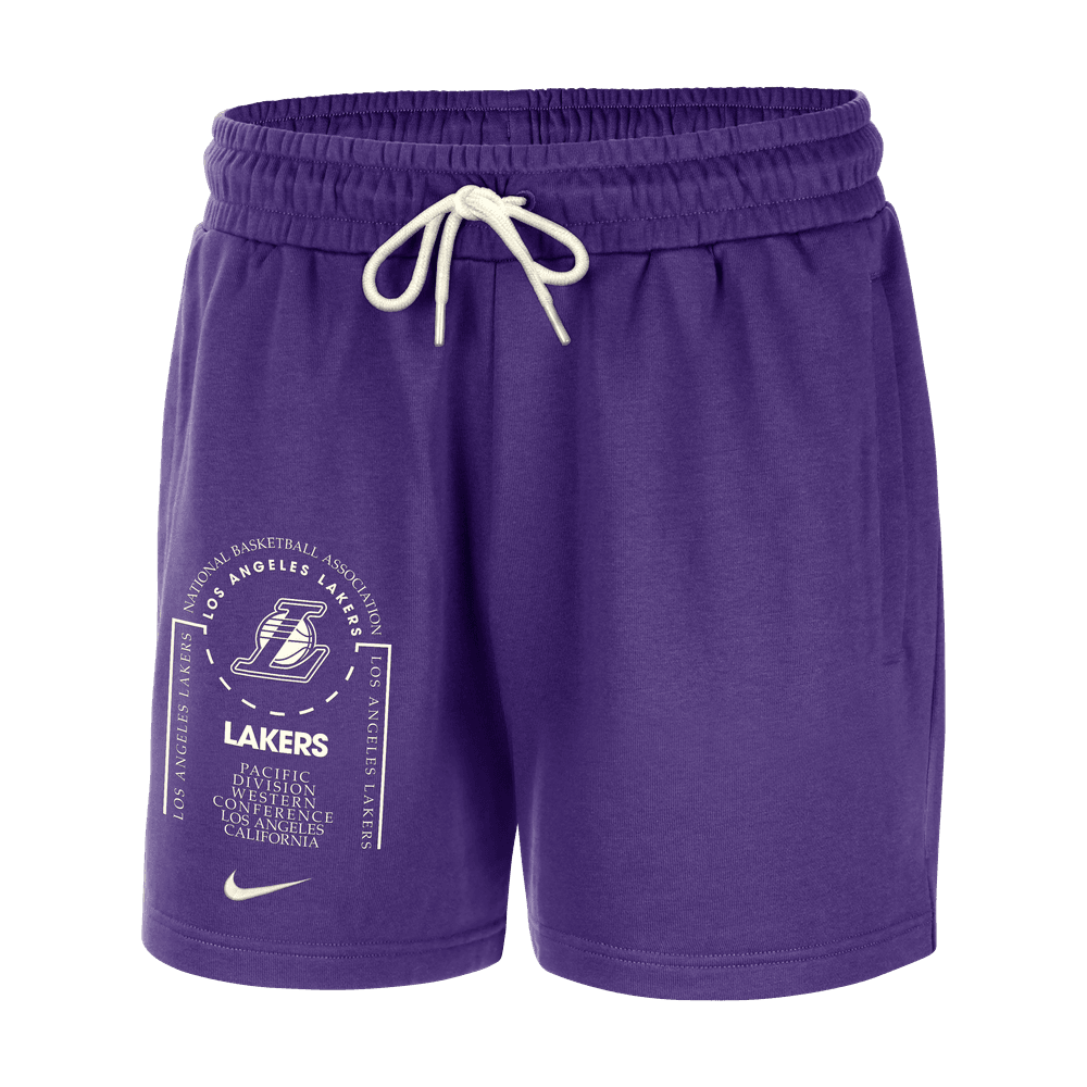 Los Angeles Lakers Club Courtside Men's Nike NBA Fleece Shorts 'Field Purple'