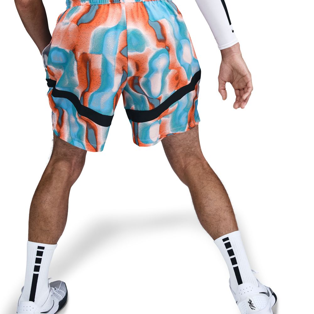 Nike Icon Men's Dri-FIT 6" Basketball Shorts 'Coral/Blue/Black'
