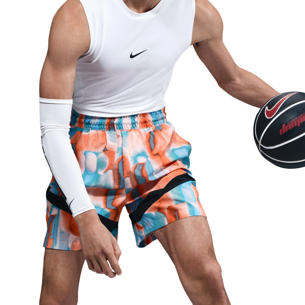 Nike Icon Men's Dri-FIT 6" Basketball Shorts 'Coral/Blue/Black'