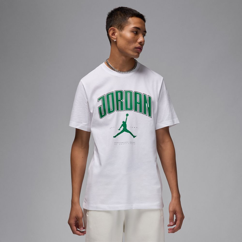 Jordan Men's T-shirt 'White/Pine Green'