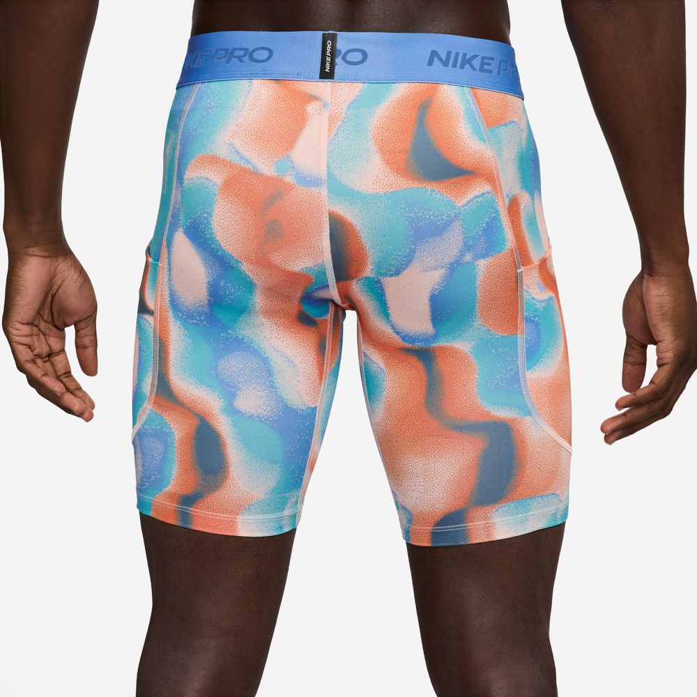 Nike Pro Men's Dri-FIT Shorts 'Coral/Blue/Black'