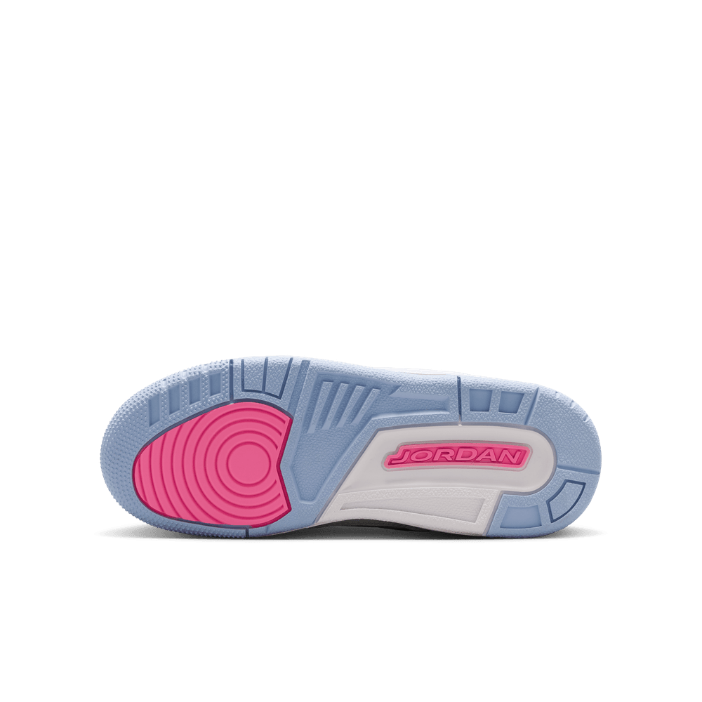 Air Jordan 3 Retro Big Kids' Shoes (GS) 'White/Pink/Cobalt'
