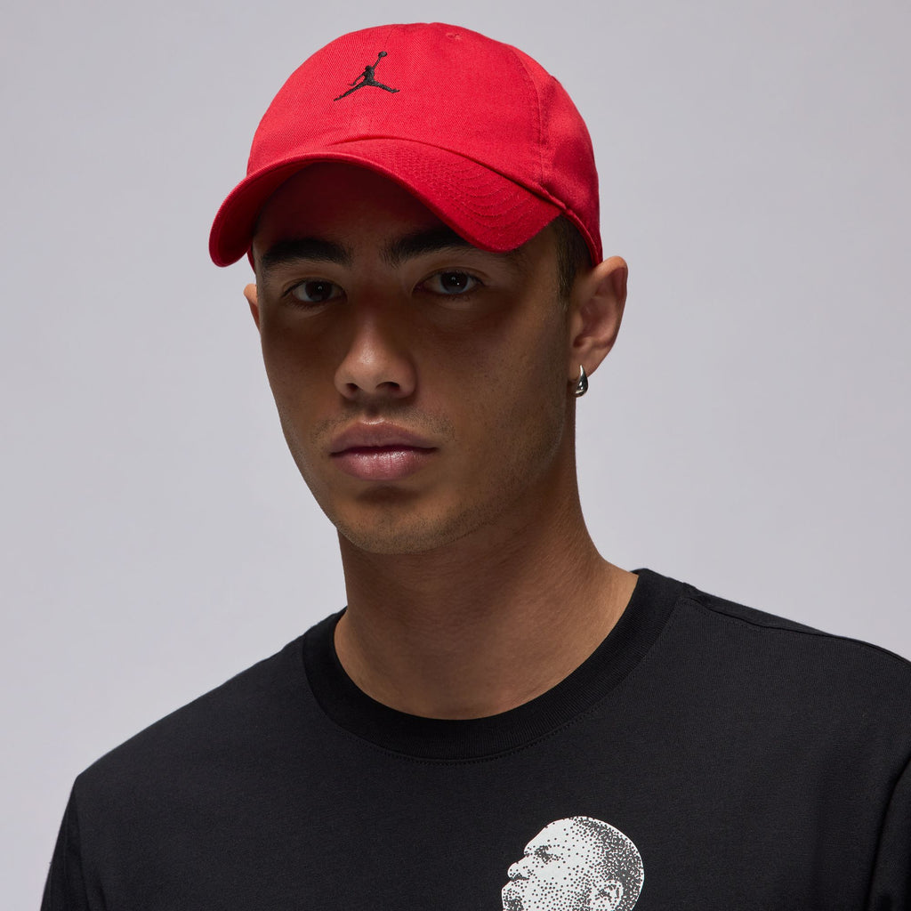 Jordan Club Unstructured Curved-Bill Hat 'Red/Black'