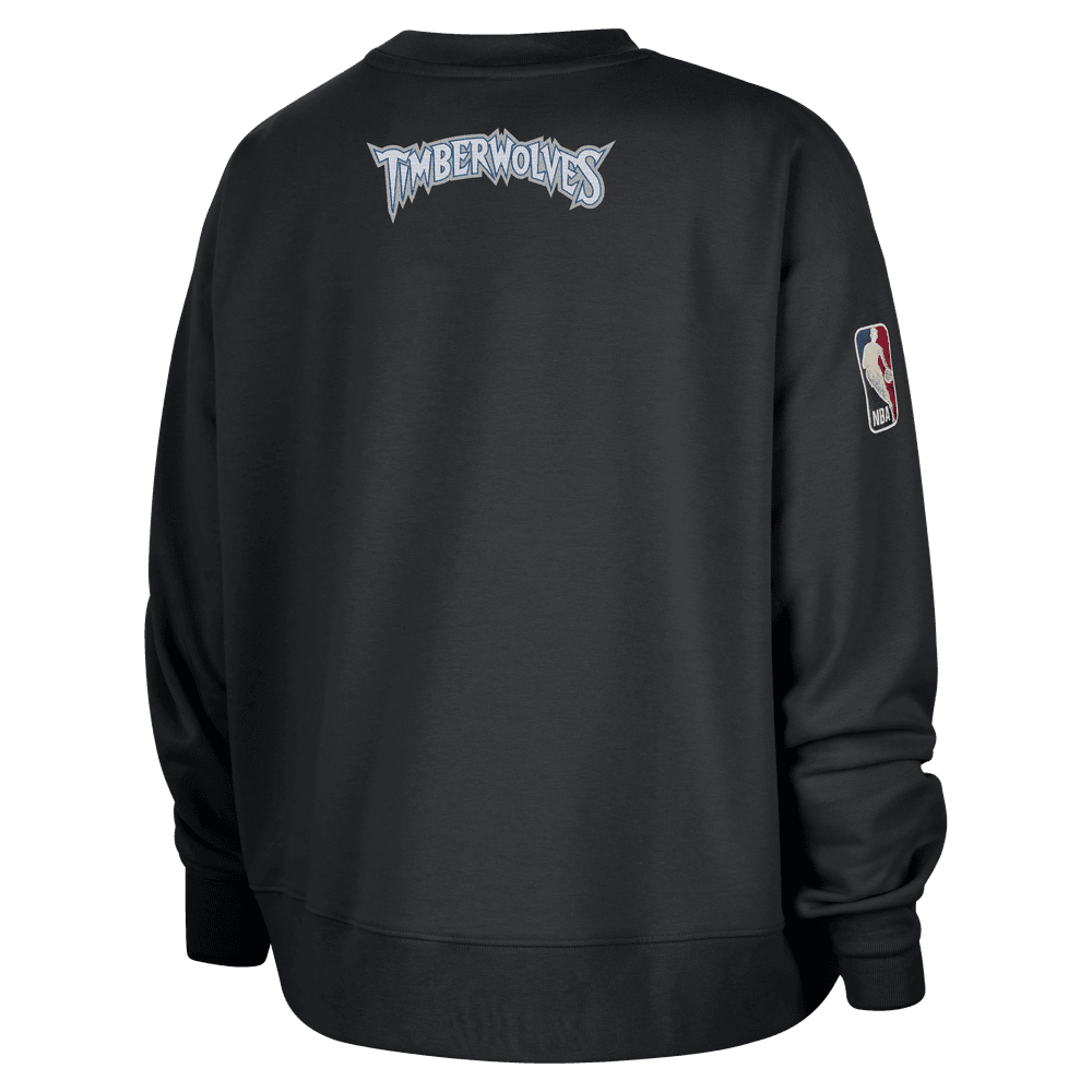 Minnesota Timberwolves Hardwood Classics Women's Nike NBA Phoenix Fleece Premium Crewneck Sweatshirt 'Black'