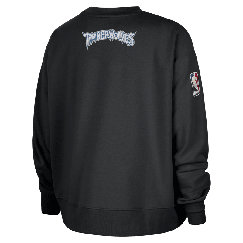 Minnesota Timberwolves Hardwood Classics Women's Nike NBA Phoenix Fleece Premium Crewneck Sweatshirt 'Black'