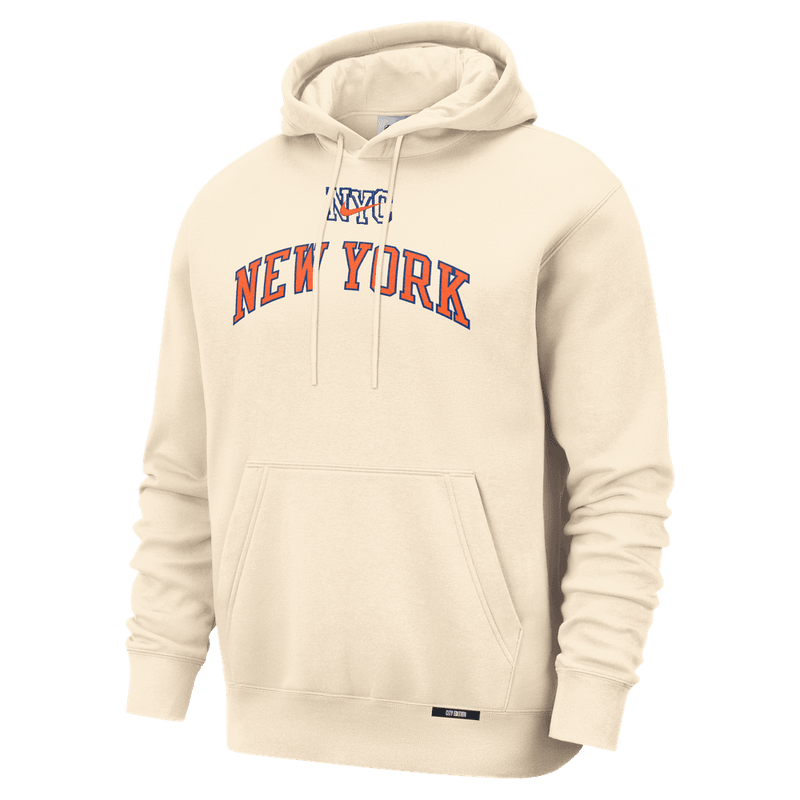 New York Knicks City Edition Men's Nike Basketball Club Pull-Over Hoodie 'Natural'
