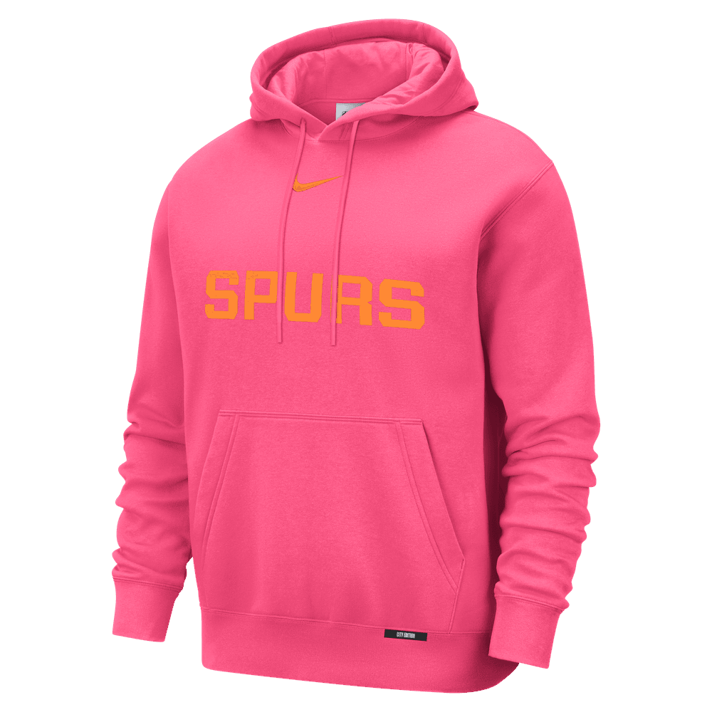 San Antonio Spurs City Edition Men's Nike Club Hoodie 'Dynamic Pink'