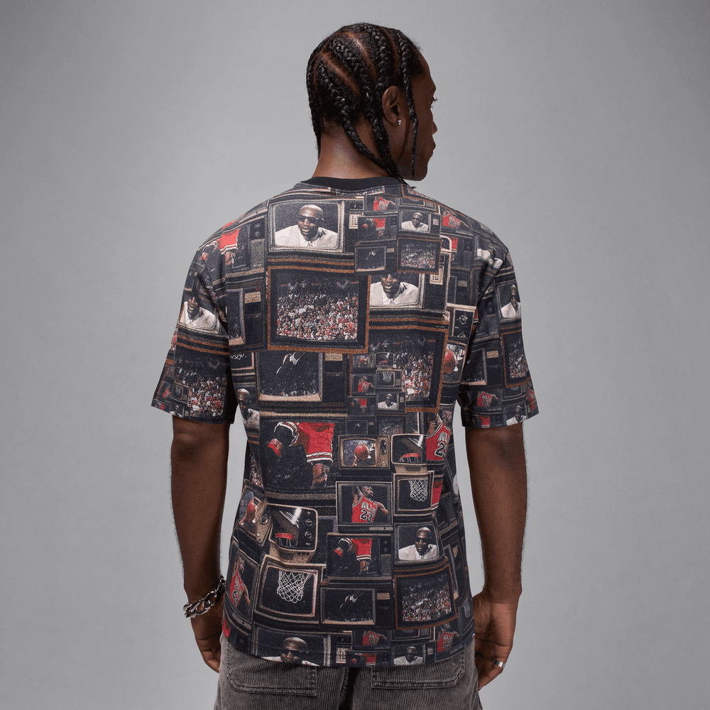 Jordan Brooklyn Men's Printed T-Shirt 'Black'