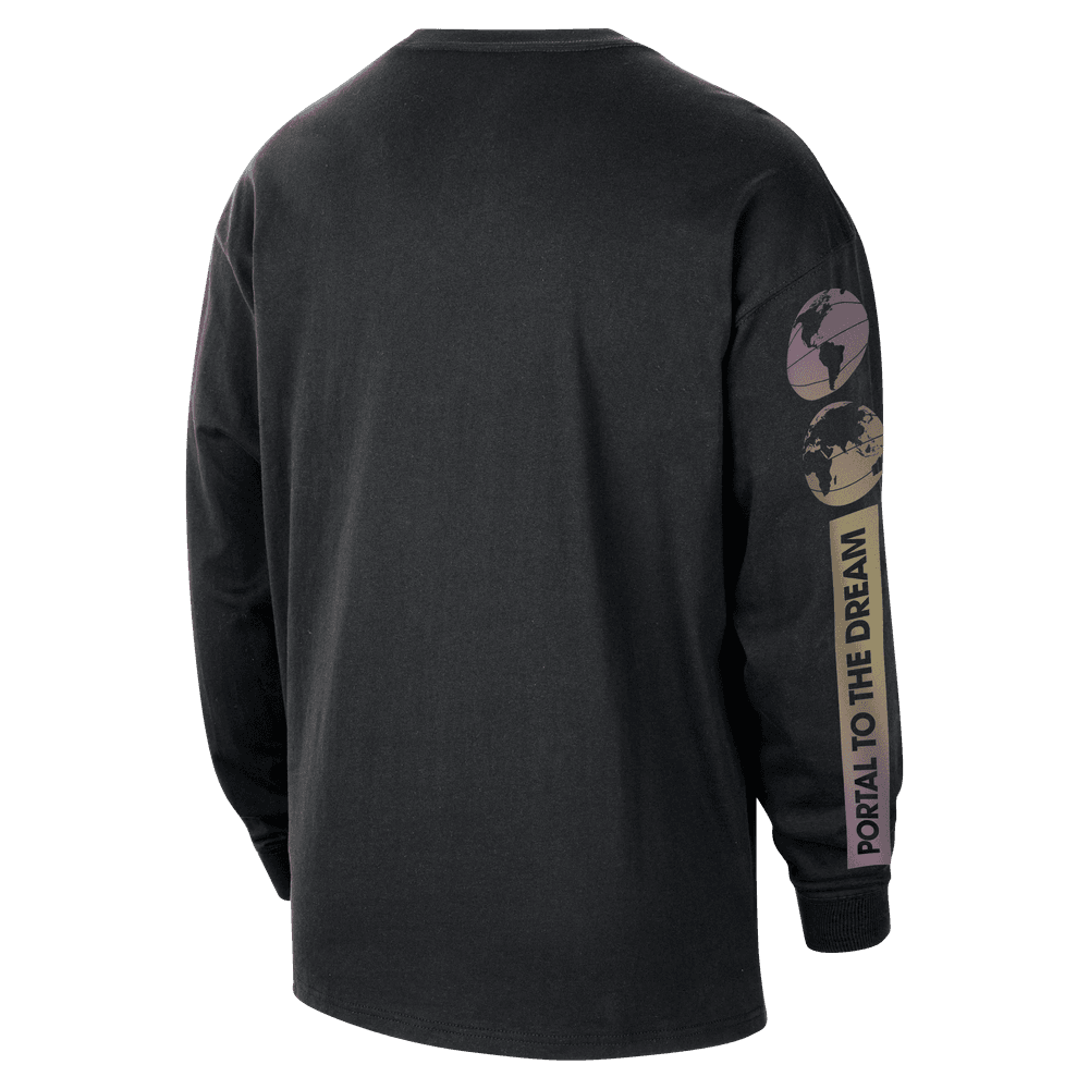 Men's Nike NBA Max90 Long-Sleeve T-Shirt 'Black'