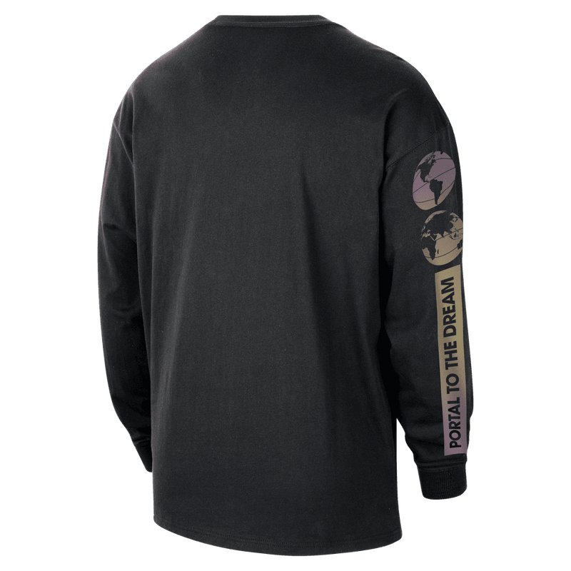 Men's Nike NBA Max90 Long-Sleeve T-Shirt 'Black'
