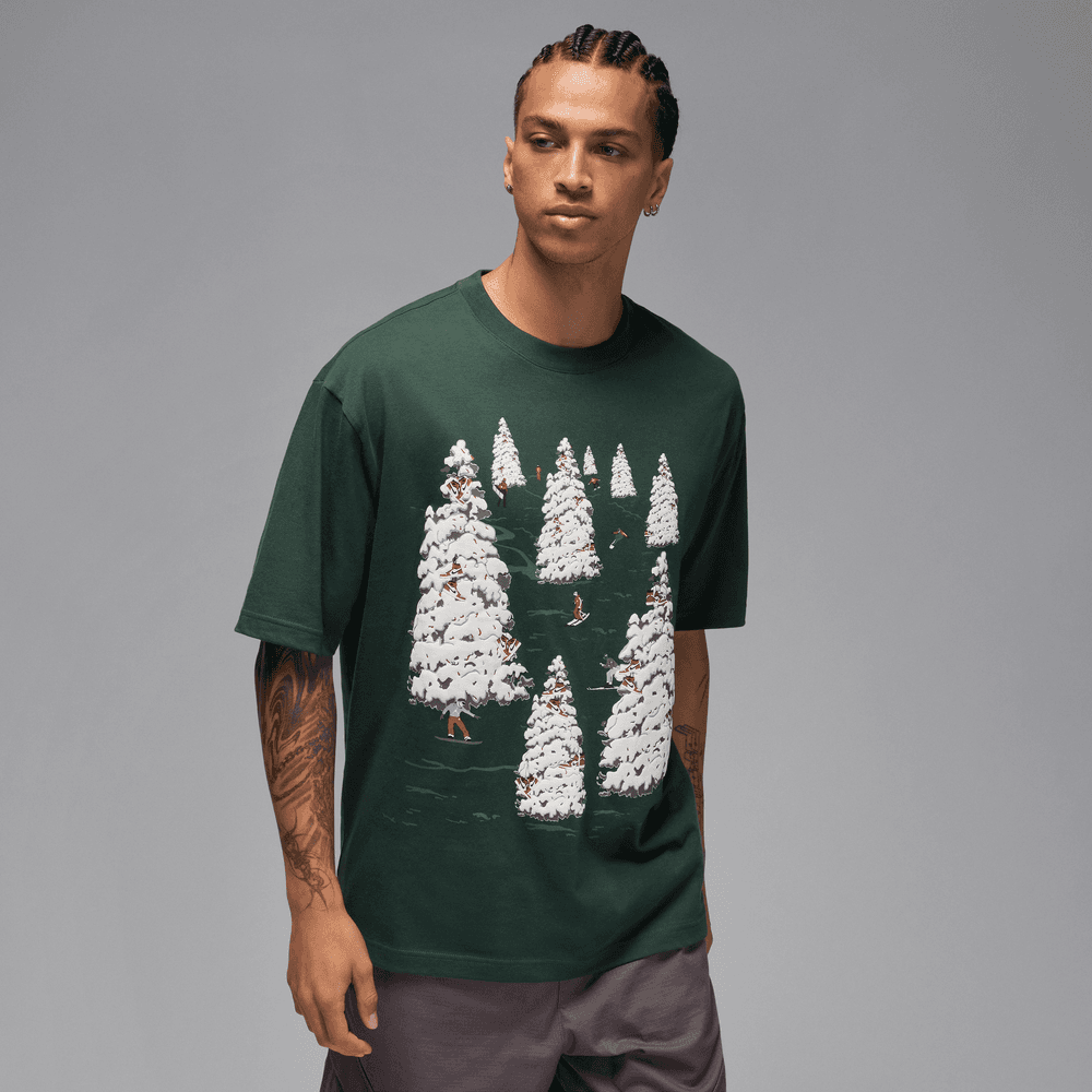 Jordan Brk Holiday GFX T-Shirt 'Midnight Green'