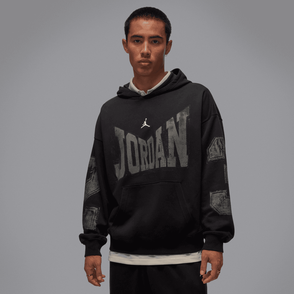 Jordan Brooklyn Men's Collegiate Pullover Hoodie 'Black'