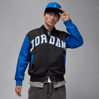 Jordan Brooklyn Men's Collegiate Varsity Jacket 'Black/Sport Blue'