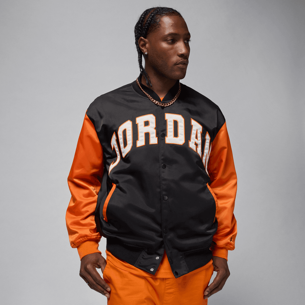 Jordan Brooklyn Men's Collegiate Varsity Jacket 'Black/Starfish'