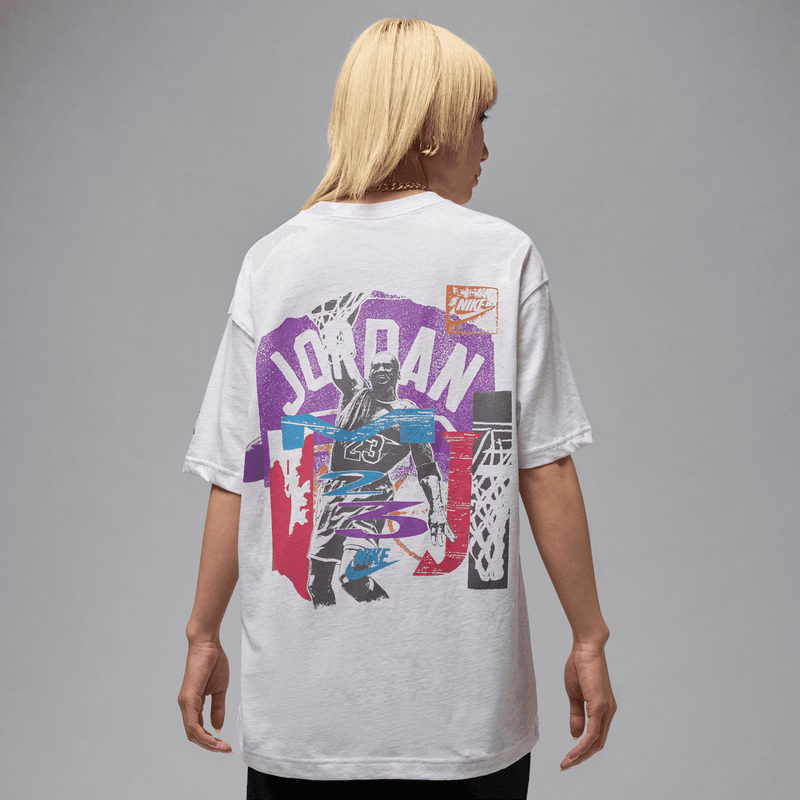 Jordan Flight Women's Oversized Graphic T-Shirt 'Birch Heather'