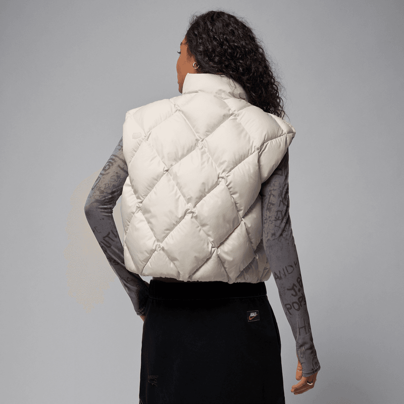Jordan Brooklyn Women's Therma-FIT Quilted Puffer Vest 'Orewood'