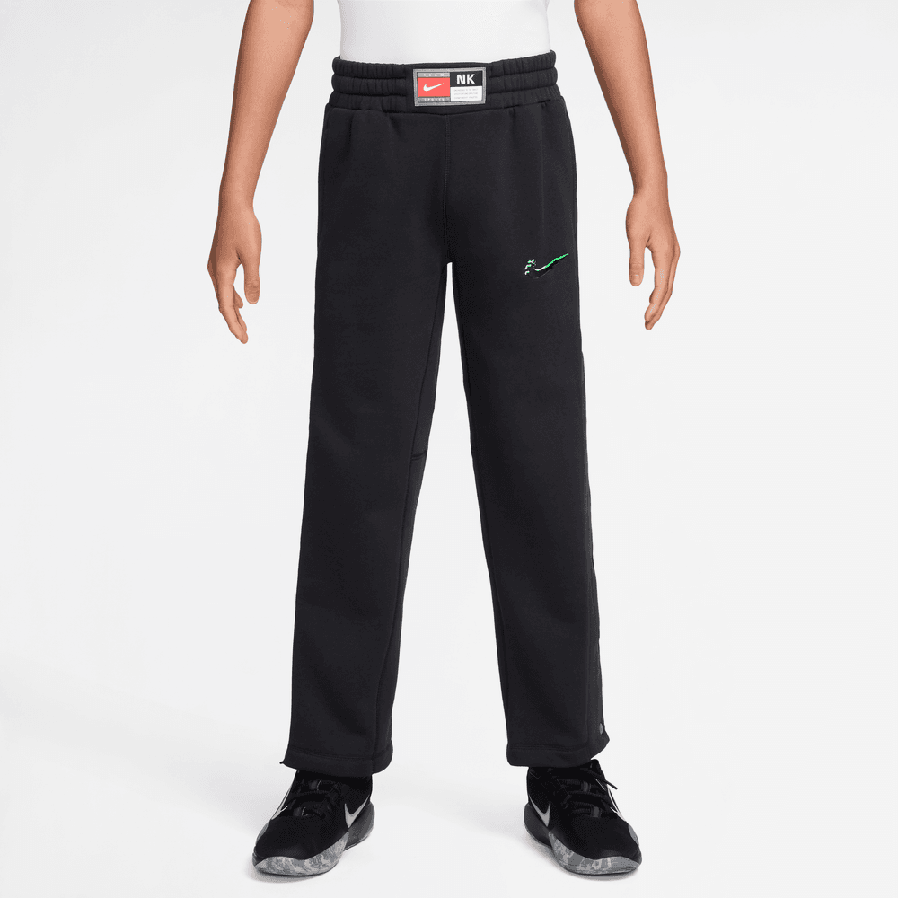 Nike Culture of Basketball Big Kids' Fleece Pants 'Black/Green'