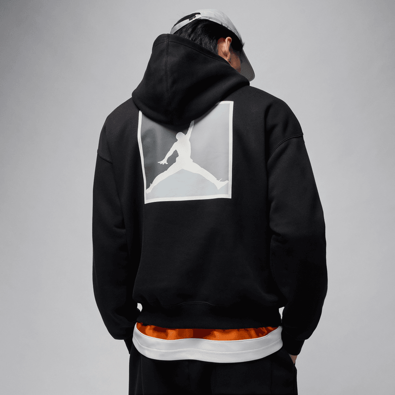 Jordan Brooklyn Fleece Men's Graphic Pullover Hoodie 'Black'