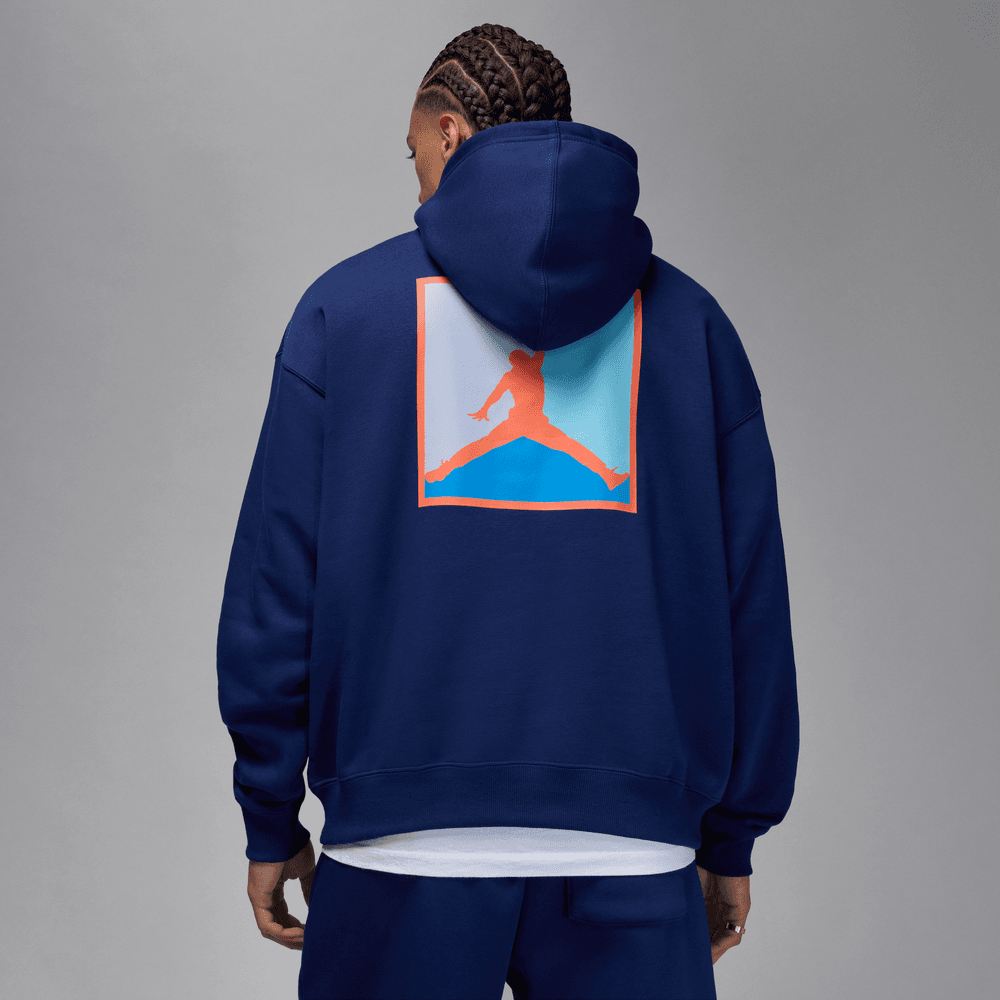 Jordan Brooklyn Fleece Men's Graphic Pullover Hoodie 'Blue Void'