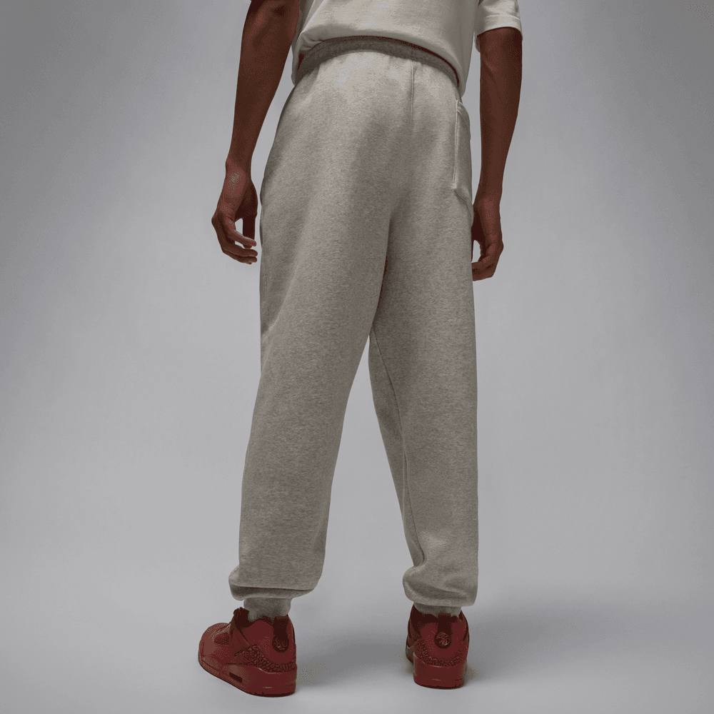 Jordan Brooklyn Fleece Men's Pants 'Grey Heather/White'