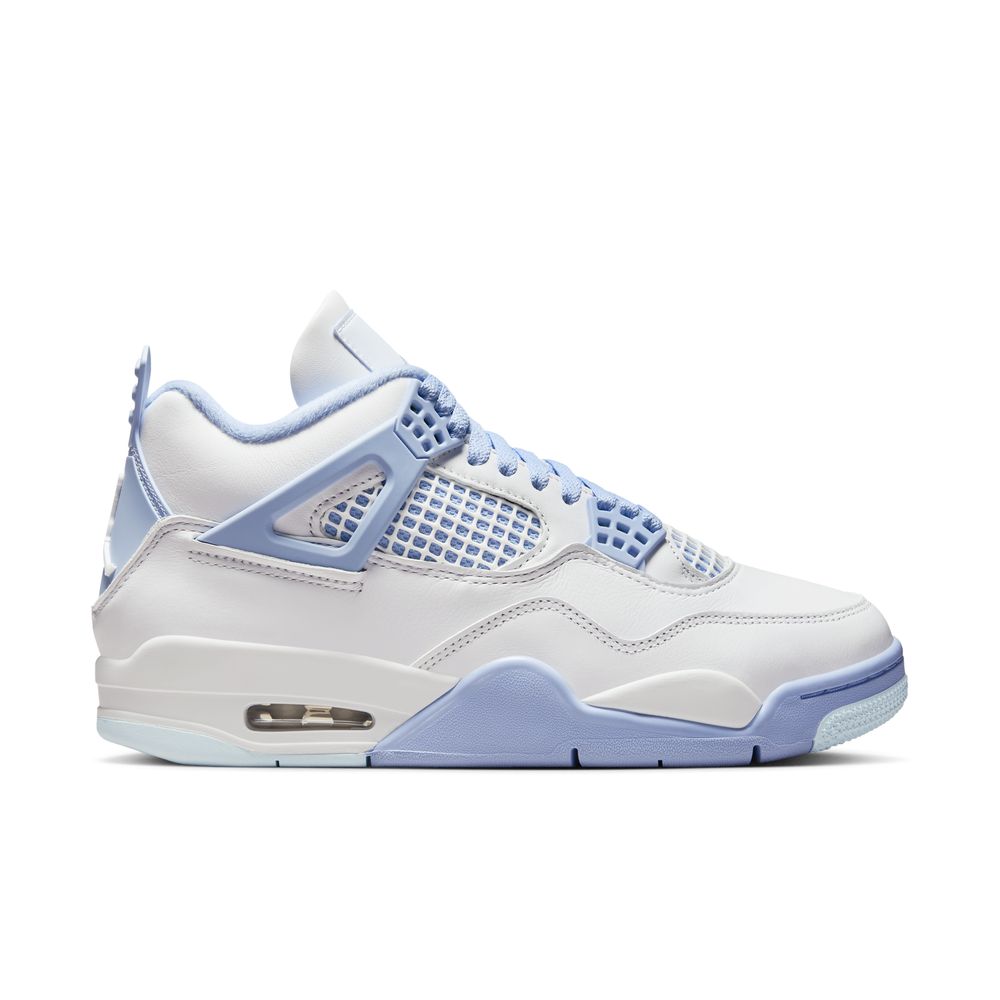 Air Jordan 4 Retro Women's Shoes 'White/Aluminium/Blue Tint'