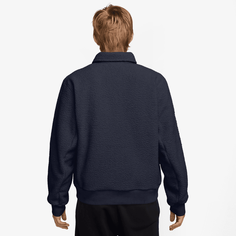 Nike Sportswear Club Men's High-Pile Fleece Coaches Jacket 'Obsidian'