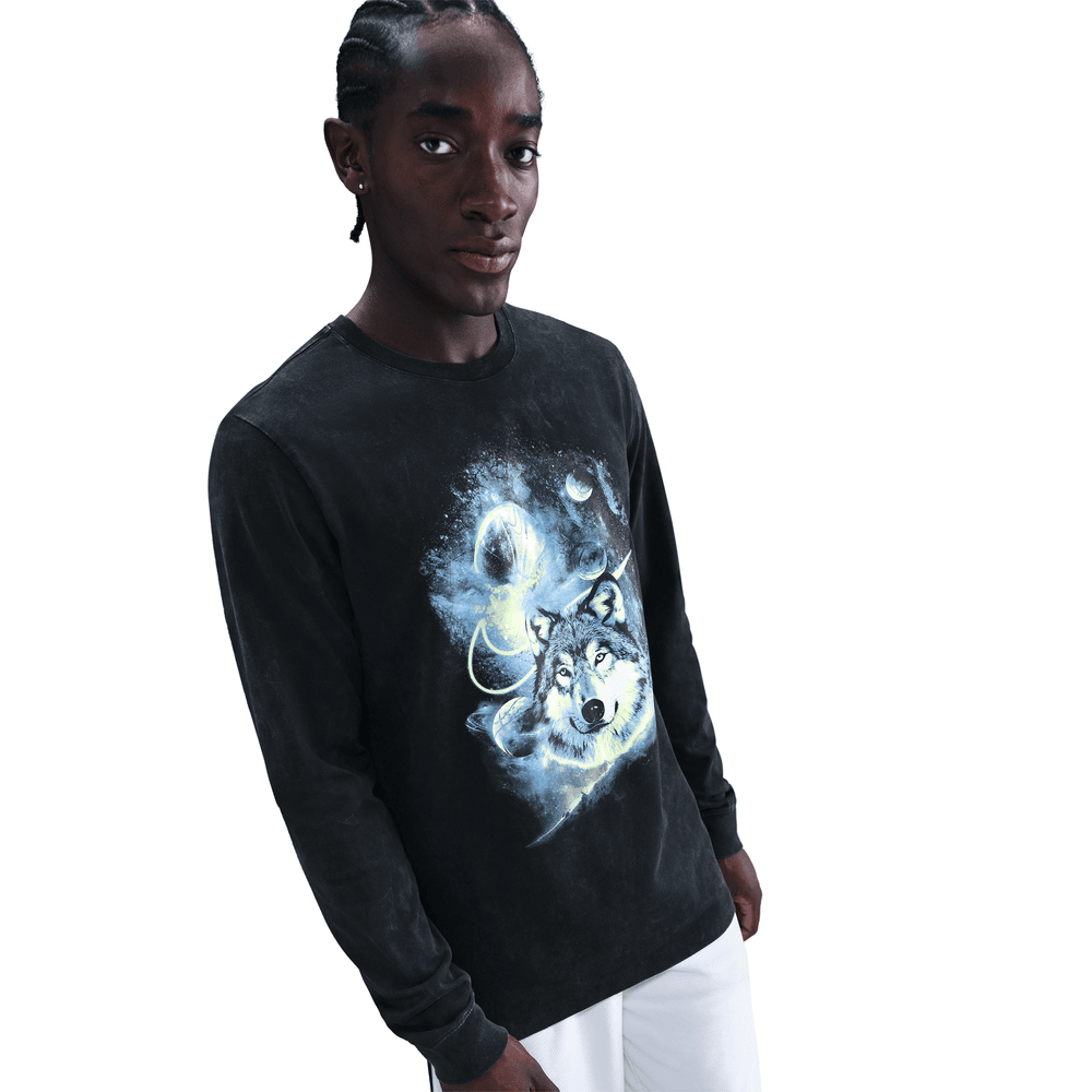 Nike Men's Long-Sleeve Basketball T-Shirt 'Black'