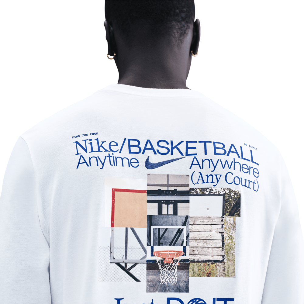 Nike Men's Basketball Long-Sleeve T-Shirt 'White'