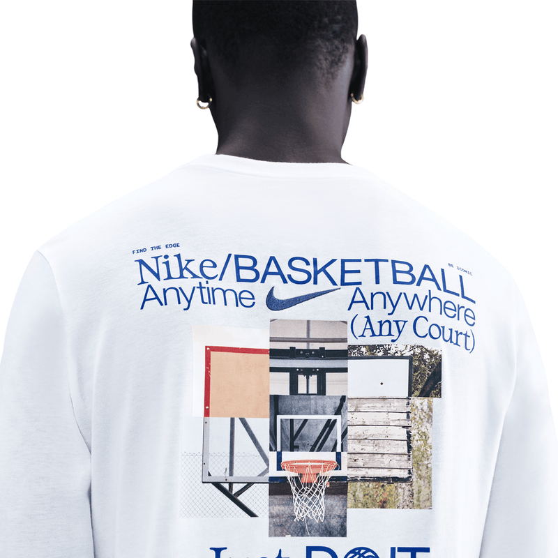 Nike Men's Basketball Long-Sleeve T-Shirt 'White'