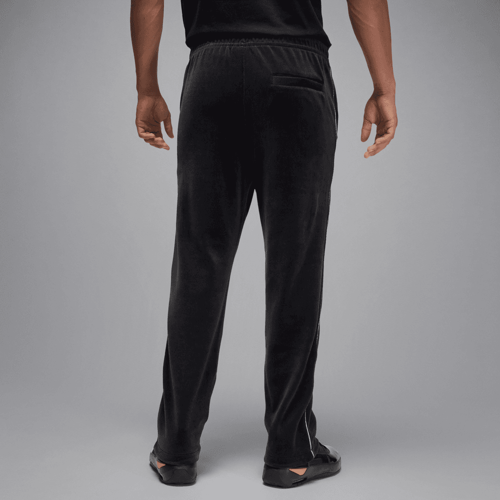 Jordan Brooklyn Men's Velour Track Pants 'Black/Blue'