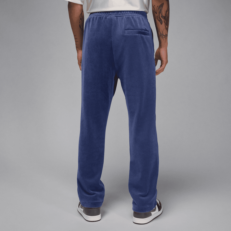 Jordan Brooklyn Men's Velour Track Pants 'Blue Void'