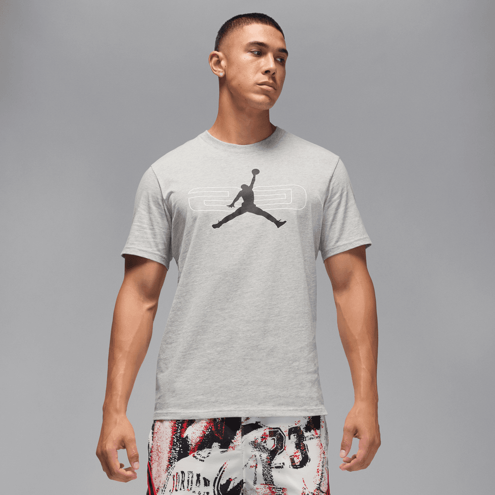 Jordan Sport Men's T-Shirt 'Grey Heather/Black'