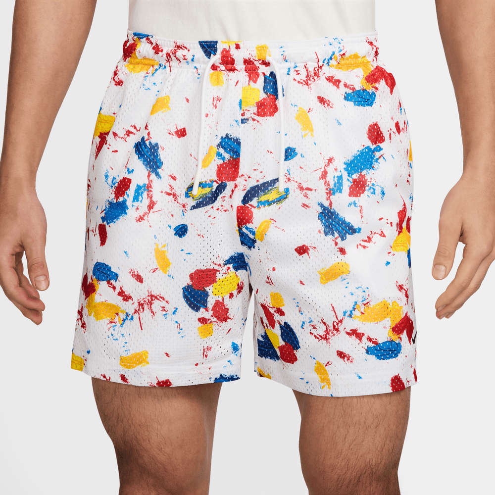 Nike Men's Dri-FIT 5" Practice Mesh Basketball Shorts 'White'