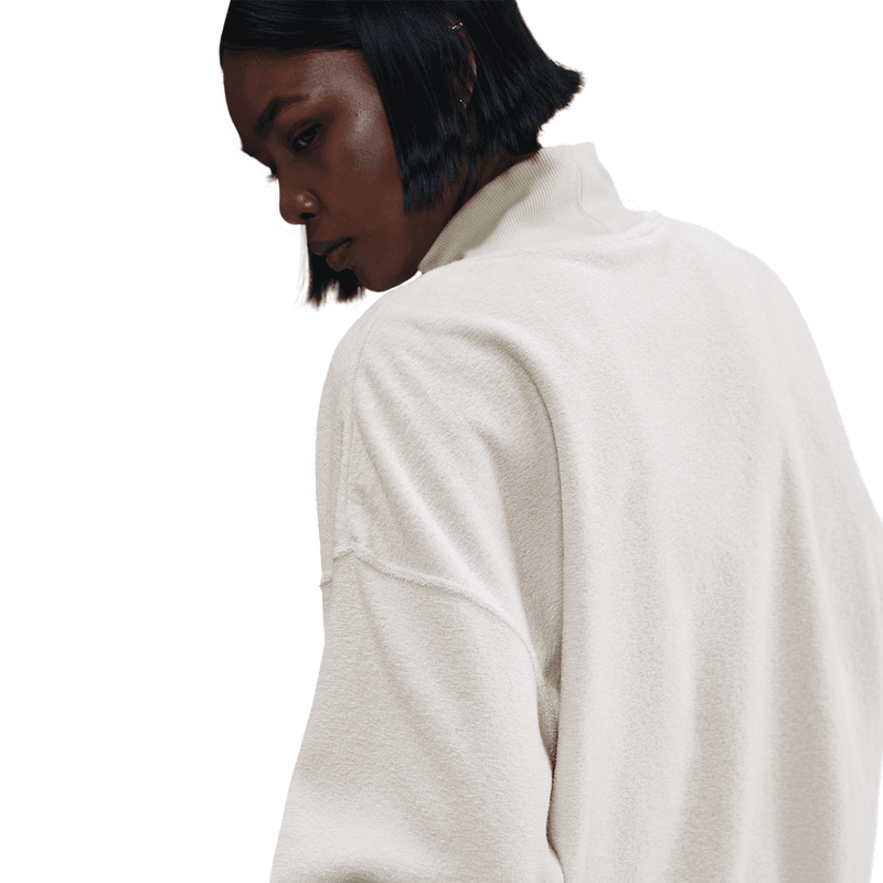 Nike Sportswear Phoenix Plush Women's Cozy Fleece Oversized Mock-Neck Top 'Light Bone'