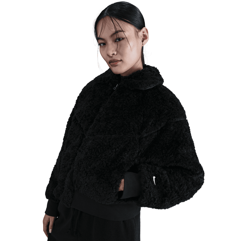 Nike Sportswear Essential Women's Loose Bomber Jacket 'Black/Sail'