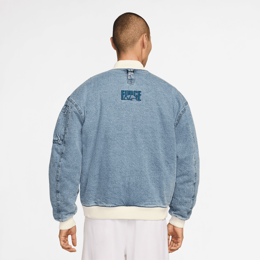 Nike Men's Denim Basketball Jacket Tall Sizes 'Blue Grey'