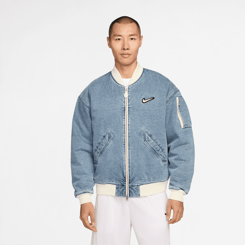Nike Men's Denim Basketball Jacket 'Blue Grey'